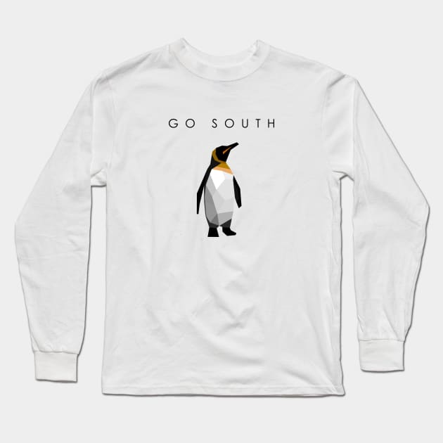 Go South - Pinguin (light only) Long Sleeve T-Shirt by MikeDrago